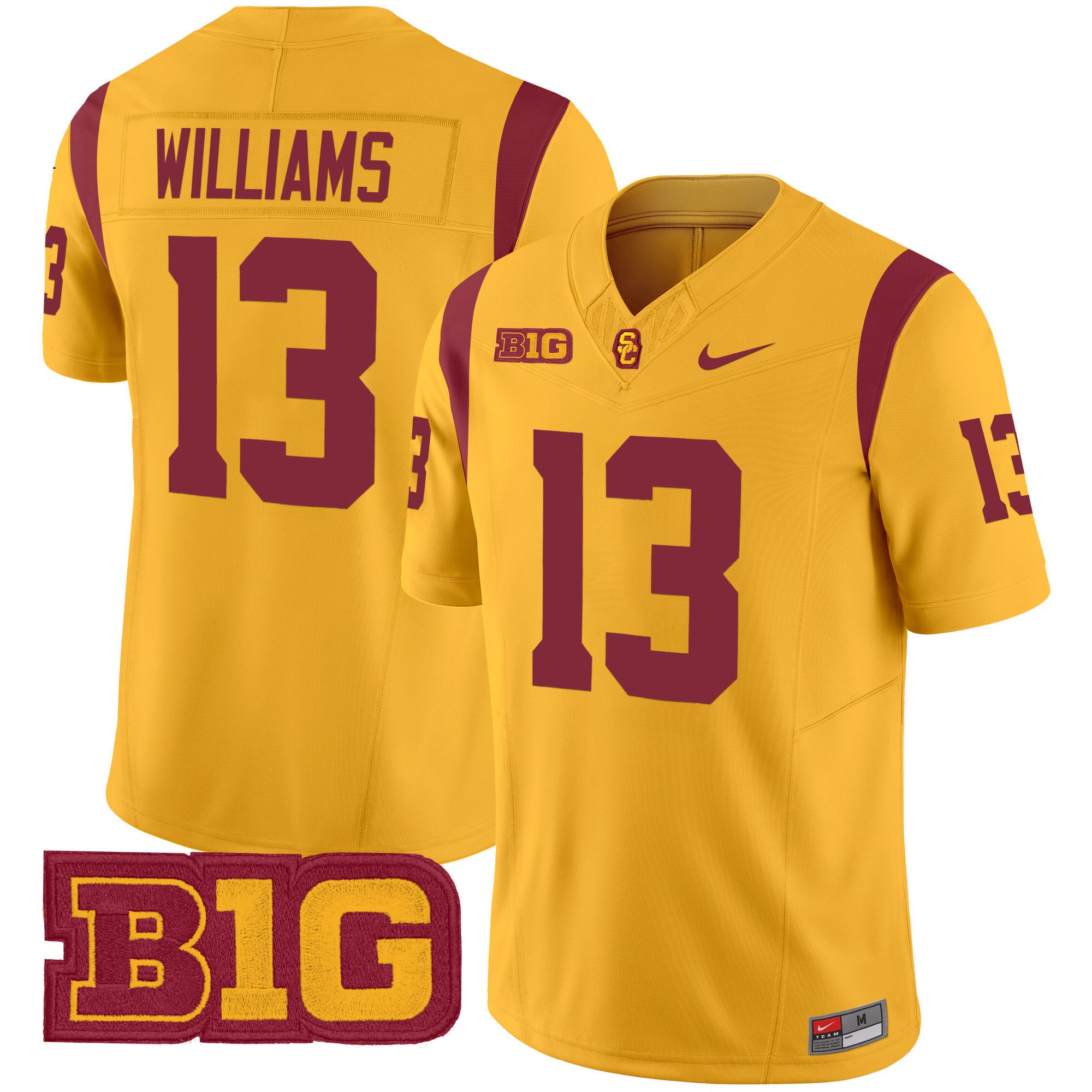 Men USC Trojans #13 Williams Yellow Nike 2024 Vapor Limited NCAA Jersey->ncaa teams->NCAA Jersey